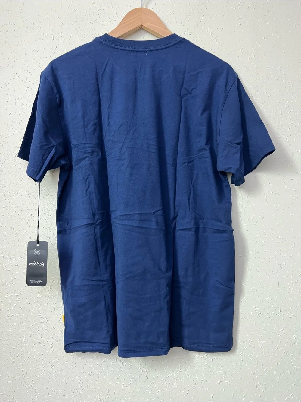 NWT Allbirds Men's Allgood Cotton Logo Tee Deep Navy Size M - Picture 3 of 14